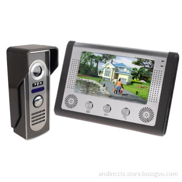 7 Inch Video Door Phone Doorbell Intercom Kit 1-camera 1-monitor